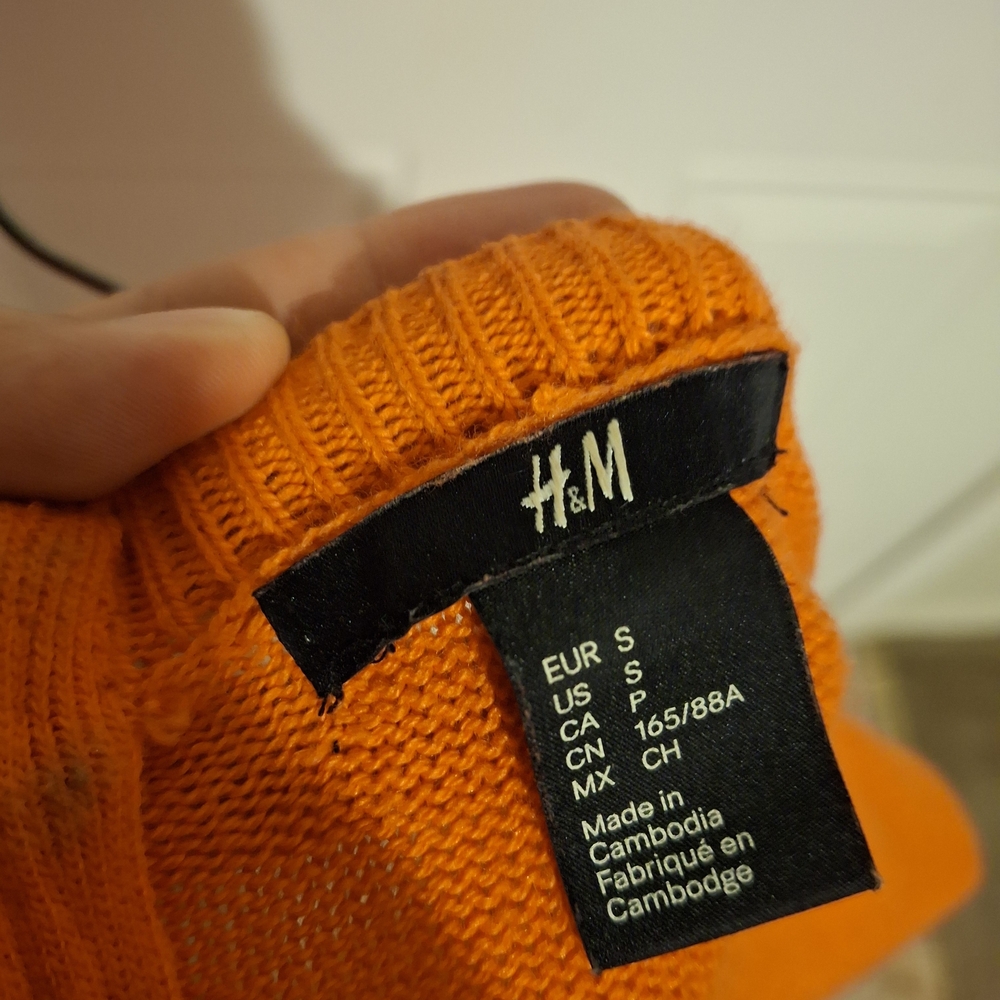 H&M Boatneck Orange Sweater